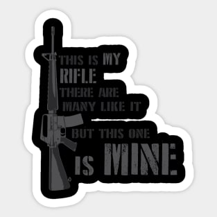 M16 & The rifleman's creed Sticker